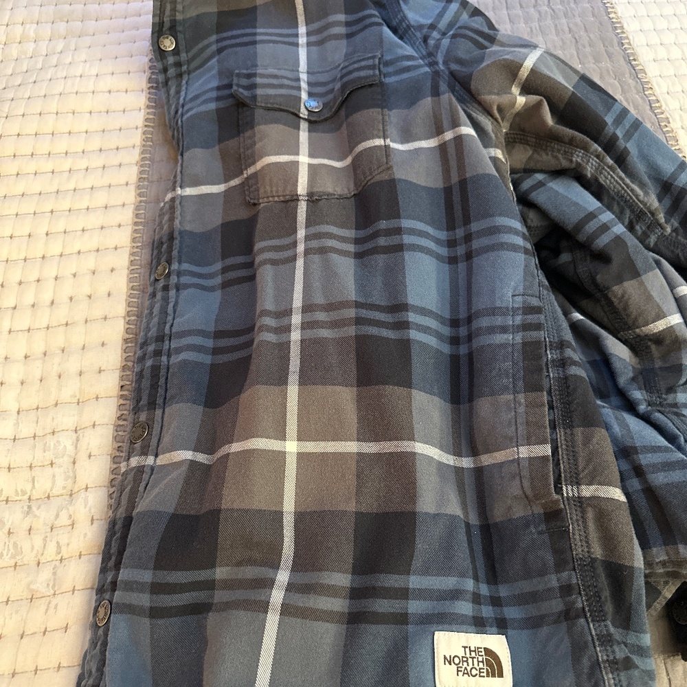 Mens North face Flannel Jacket